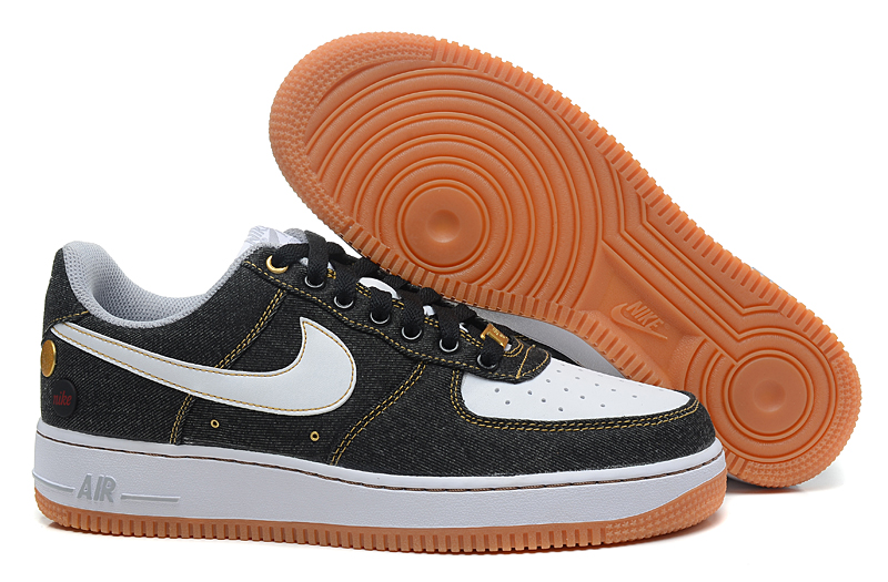 2014 Nouveau Air Force 1 07 Denim Chaussures Hommes
